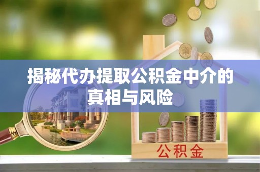 台州揭秘代办提取公积金中介的真相与风险